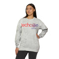 Custom print garment dyed crewneck sweatshirt