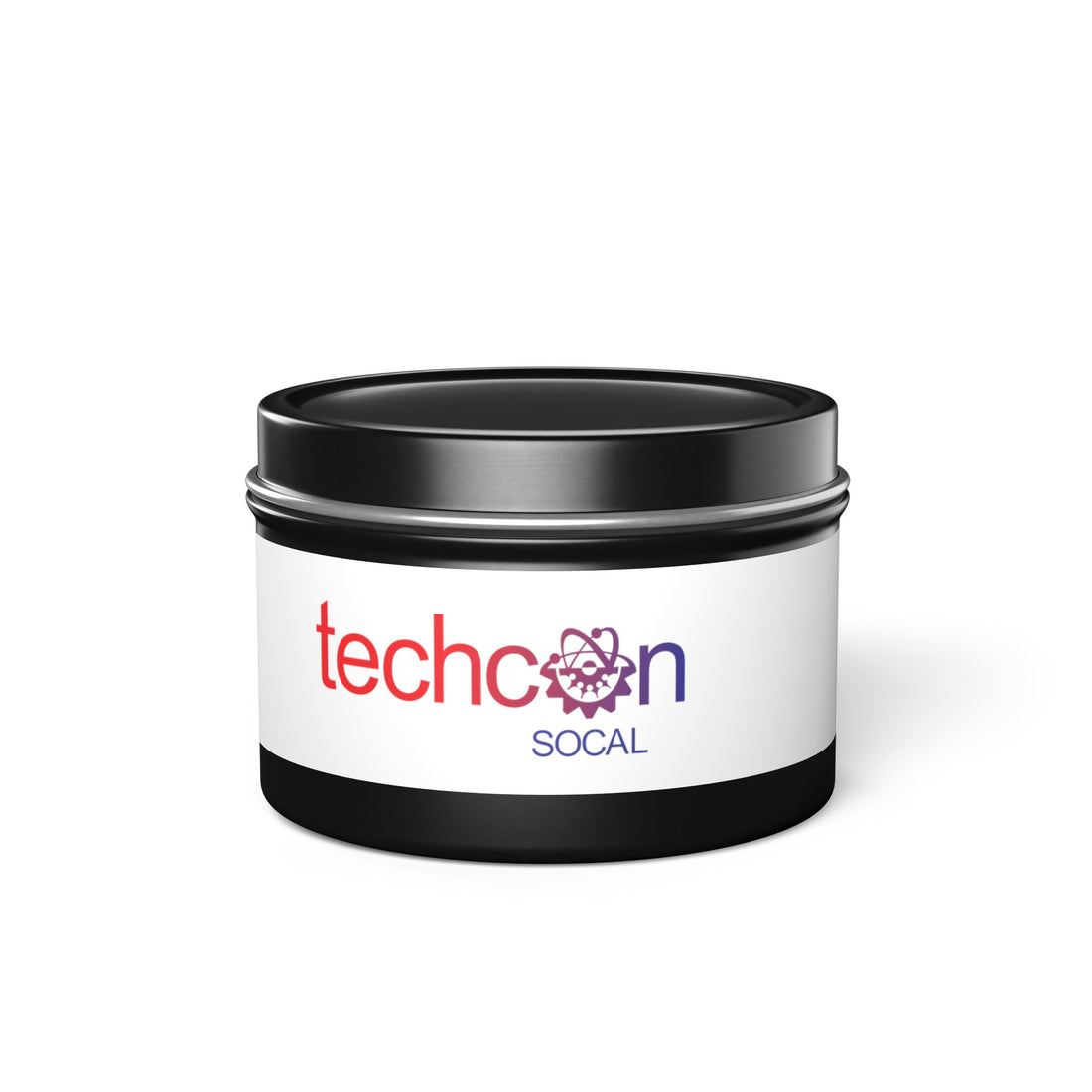 Hand-poured coconut soy wax candle in a tin container