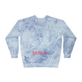Garment dyed sweatshirt with double-needle stitching