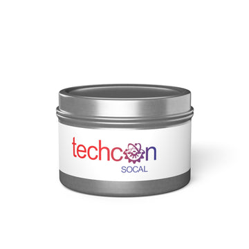 Hand-poured coconut soy wax candle in a tin container