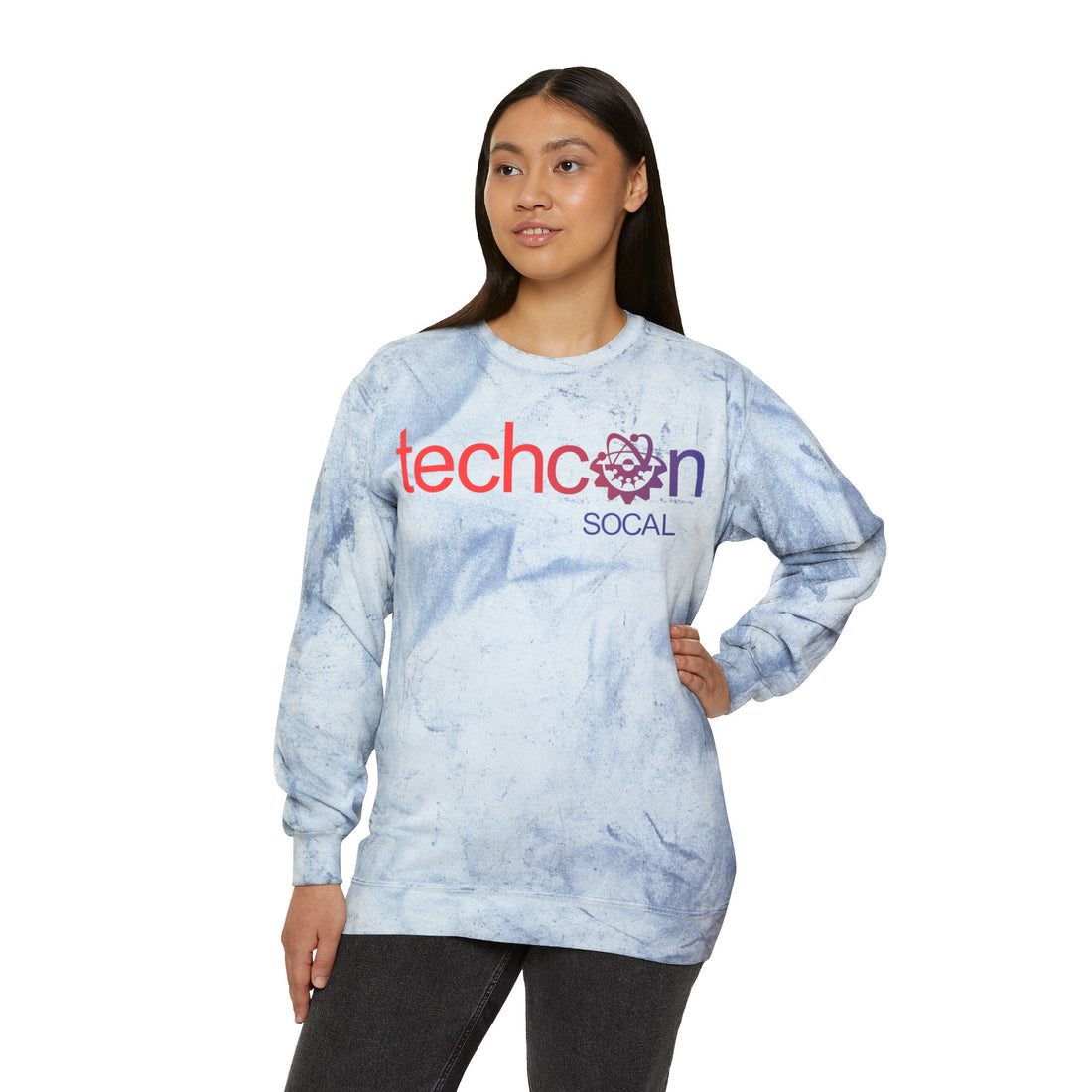 TechCon SoCal color blast crewneck sweatshirt