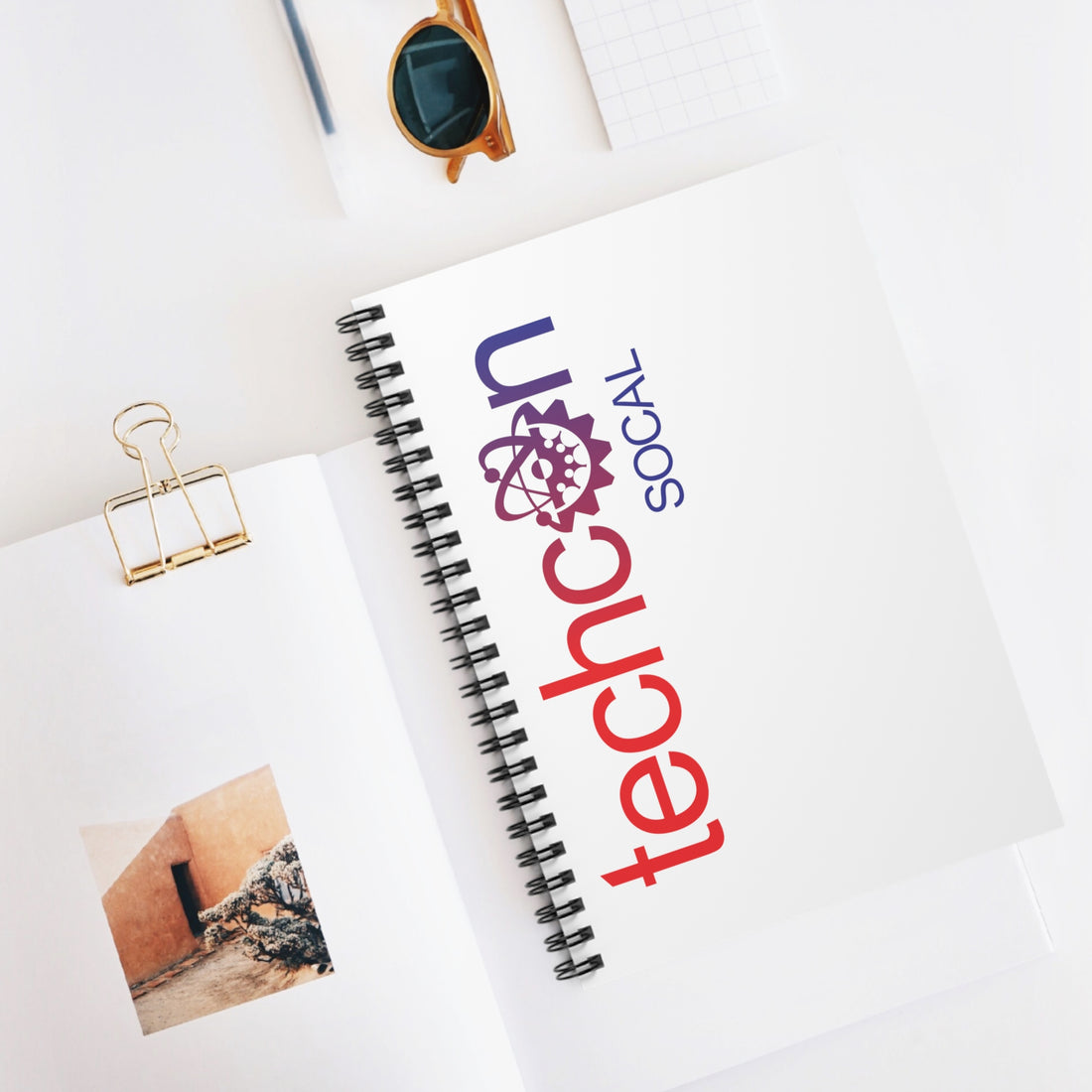  spiral notebook with printed front cover
